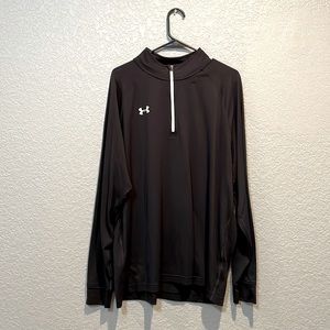 Under Armor - 1/4 Zip Black Pullover. 2XL Loose Fit, Used/Good Condition